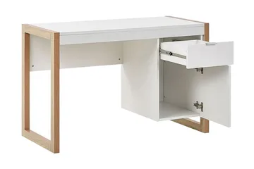 Graysburg Skrivbord 110 cm med Förvaring - Vit/Ljust Trä - Möbler - Bord & matgrupp - Kontorsbord - Skrivbord