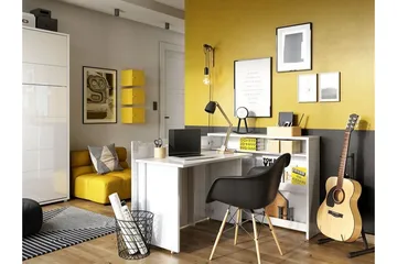 Grianan Skrivbord 136 cm White - Möbler - Bord & matgrupp - Kontorsbord - Skrivbord - Hörnskrivbord