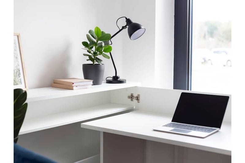 Grianan Skrivbord 136 cm White - Möbler - Bord & matgrupp - Kontorsbord - Skrivbord - Hörnskrivbord