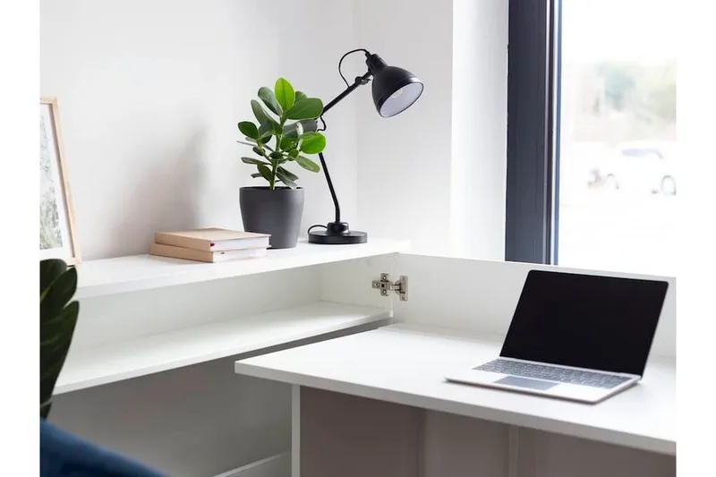 Grianan Skrivbord 136 cm White - Möbler - Bord & matgrupp - Kontorsbord - Skrivbord