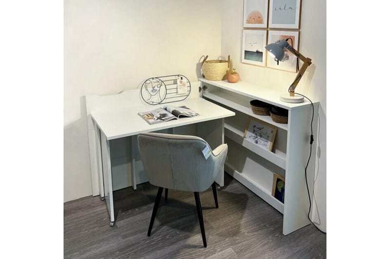 Grianan Skrivbord 136 cm White - Möbler - Bord & matgrupp - Kontorsbord - Skrivbord - Hörnskrivbord