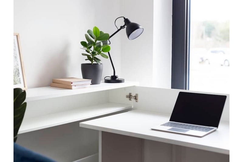 Grianan Skrivbord 136 cm White - Möbler - Bord & matgrupp - Kontorsbord - Skrivbord - Hörnskrivbord