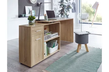 Gulshan Hörnskrivbord 120 cm - Brun/Natur - Möbler - Bord & matgrupp - Kontorsbord - Skrivbord - Hörnskrivbord