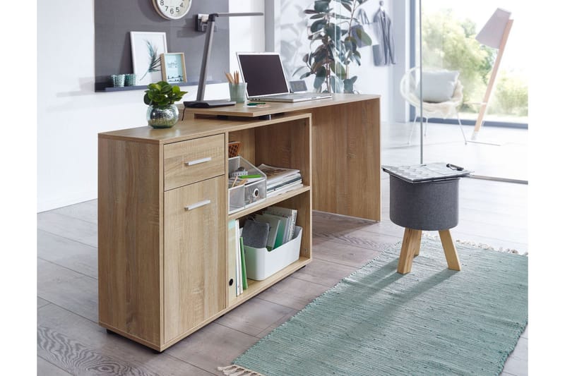 Gulshan Hörnskrivbord 120 cm - Brun/Natur - Möbler - Bord & matgrupp - Kontorsbord - Skrivbord - Hörnskrivbord