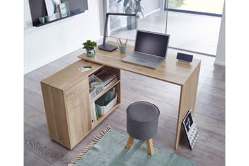 Gulshan Hörnskrivbord 120 cm - Brun/Natur - Möbler - Bord & matgrupp - Kontorsbord - Skrivbord - Hörnskrivbord