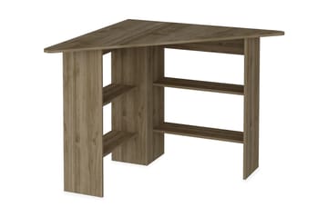Hörnskrivbord Groah 94 cm med Förvaring Hyllor - Valn�ötsbrun - Möbler - Bord & matgrupp - Kontorsbord - Skrivbord - Hörnskrivbord