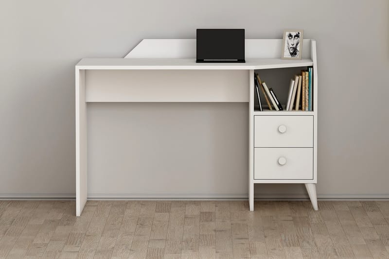 Skrivbord Hafing 120x55 cm Vit - Hanah Home - Möbler - Bord & matgrupp - Kontorsbord - Skrivbord