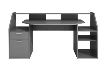 Harvilchuck Skrivbord med Förvaring Hyllor + Låda + Skåp - Grå - Möbler - Bord & matgrupp - Kontorsbord - Skrivbord