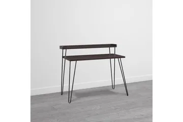 Haven Skrivbord 114 cm med Förvaring Hylla Espresso/Svart - Dorel Home - Möbler - Bord & matgrupp - Kontorsbord - Skrivbord