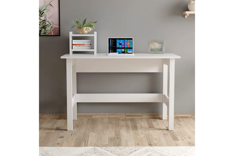 Skrivbord Havering 120x60 cm Vit - Hanah Home - Skrivbord - Datorbord
