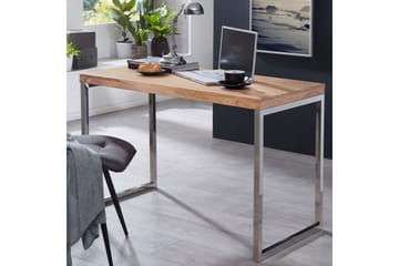 Hayoz Skrivbord 120 cm - Akacia/Krom - Möbler - Bord & matgrupp - Kontorsbord - Skrivbord