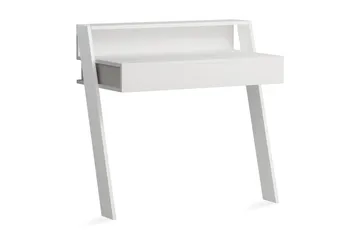 Homitis Väggskrivbord 94 cm med Förvaring Låda + Hylla - Vit - Möbler - Bord & matgrupp - Kontorsbord - Skrivbord