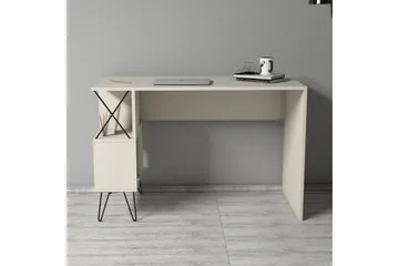 Hovdane Skrivbord 120 cm med Förvaring Hylla - Beige - Möbler - Bord & matgrupp - Kontorsbord - Skrivbord