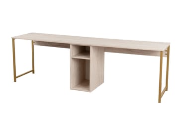 Skrivbord Hu 60x240 cm - Beige/Guld - Möbler - Bord & matgrupp - Kontorsbord - Skrivbord