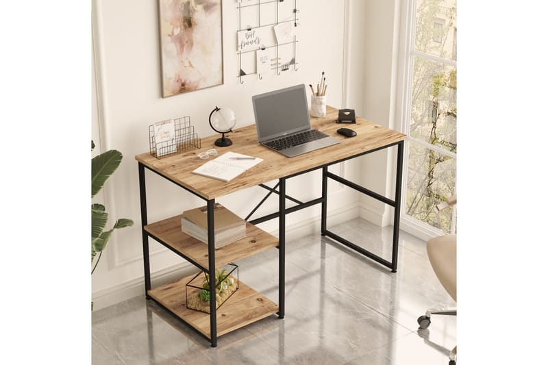 Skrivbord Juna 120x60 cm Mörkblå - Hanah Home - Skrivbord - Datorbord