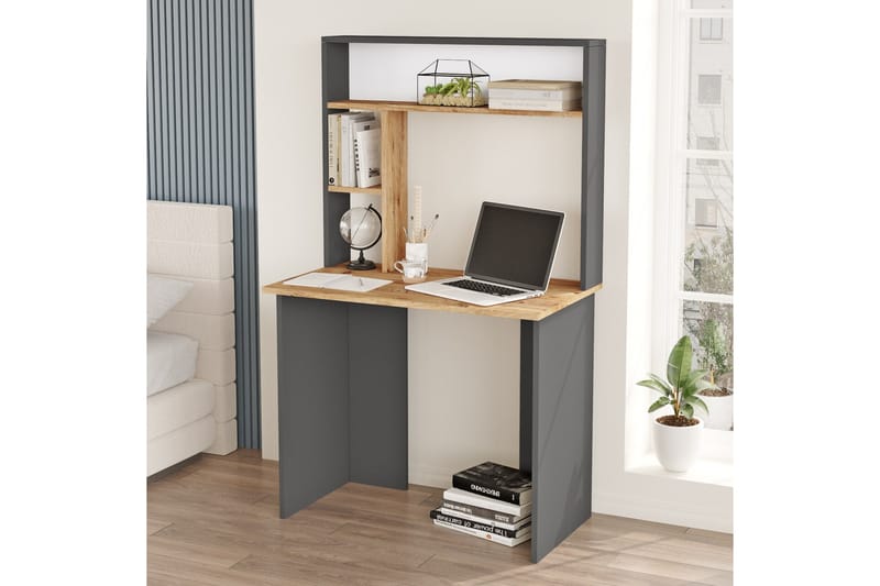Skrivbord Kaiji 90x51,6 cm Mörkblå/Svart - Hanah Home - Möbler - Bord & matgrupp - Kontorsbord - Skrivbord