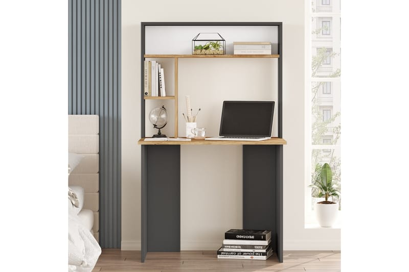 Skrivbord Kaiji 90x51,6 cm Mörkblå/Svart - Hanah Home - Möbler - Bord & matgrupp - Kontorsbord - Skrivbord