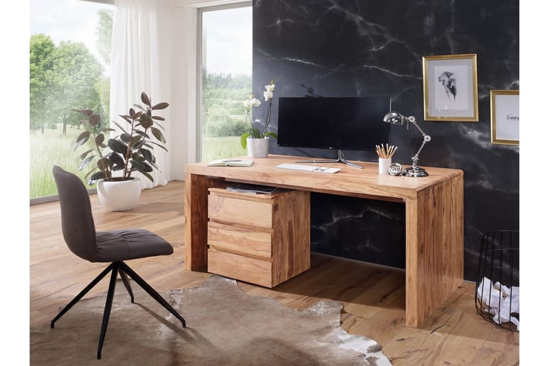 Kanaria Skrivbord 140 cm - Massivt Trä - Möbler - Bord & matgrupp - Kontorsbord - Skrivbord