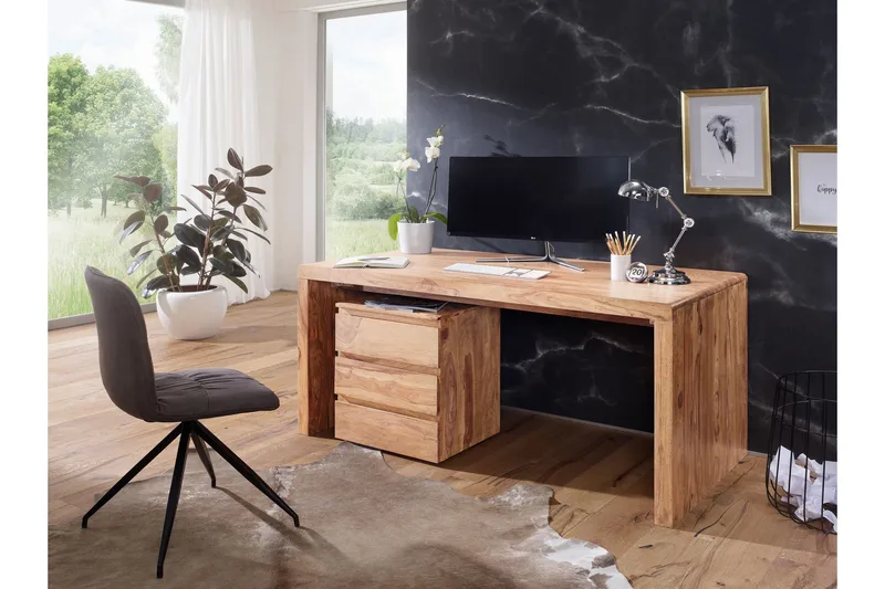 Kanaria Skrivbord 160 cm - Massivt Trä - Möbler - Bord & matgrupp - Kontorsbord - Skrivbord