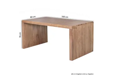 Kanaria Skrivbord 160 cm - Massivt Trä - Möbler - Bord & matgrupp - Kontorsbord - Skrivbord