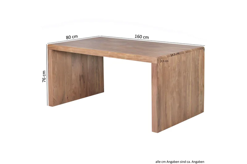Kanaria Skrivbord 160 cm - Massivt Trä - Möbler - Bord & matgrupp - Kontorsbord - Skrivbord