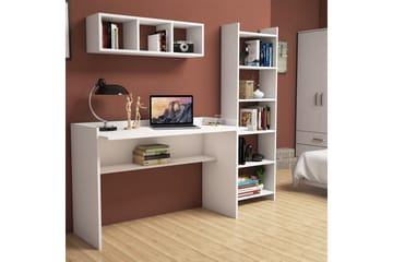 Kazeck Kontorsmöbelset 118 cm - Vit - Möbler - Bord & matgrupp - Kontorsbord - Skrivbord