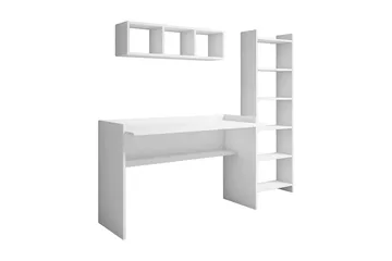 Kazeck Kontorsmöbelset 118 cm - Vit - Möbler - Bord & matgrupp - Kontorsbord - Skrivbord