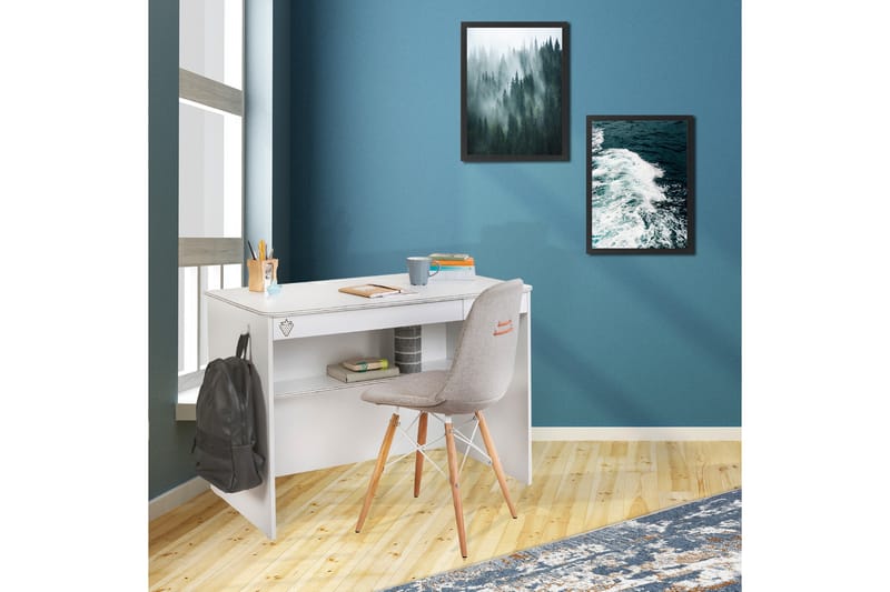 Skrivbord Kela 113x59 cm Flerfärgad - Hanah Home - Skrivbord - Datorbord