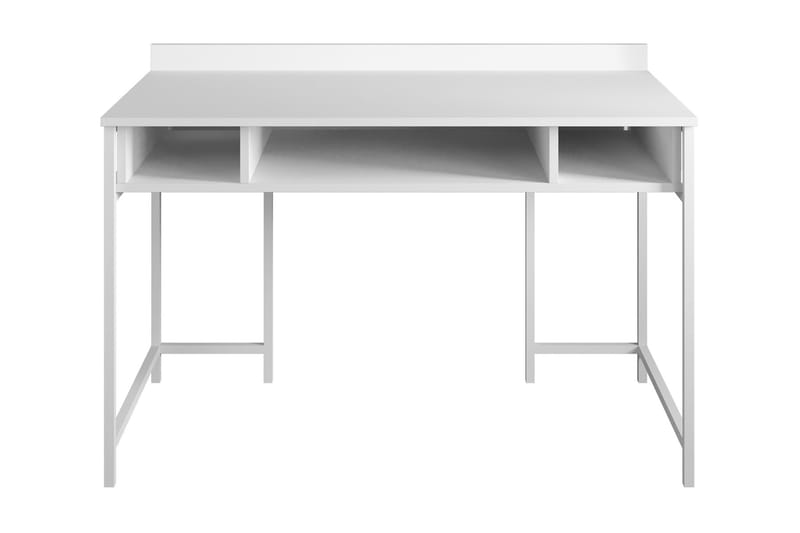 Skrivbord Kerkejaure 120 cm med Förvaring Hyllor - Vit - Skrivbord - Datorbord