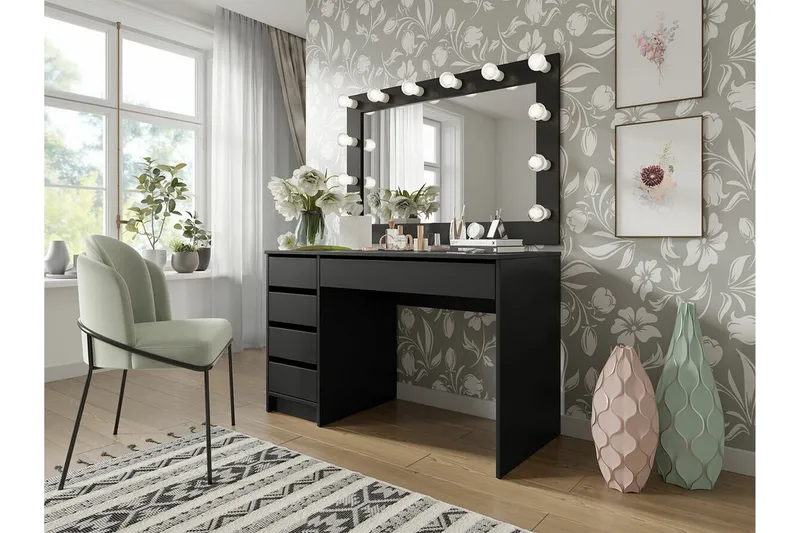 Kintore Skrivbord 120 cm Black - Möbler - Bord & matgrupp - Kontorsbord - Skrivbord