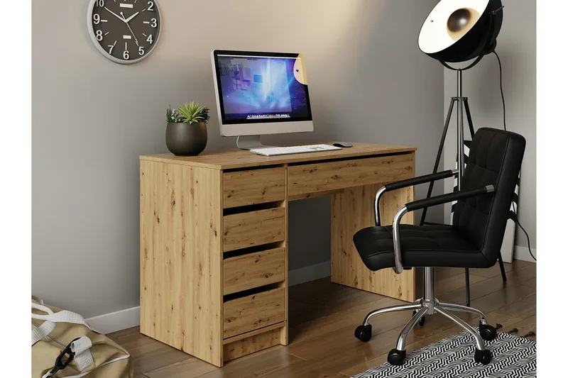 Kintore Skrivbord 120 cm NO_BRAND Brown - Möbler - Bord & matgrupp - Kontorsbord - Skrivbord