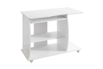 Lamesteer Skrivbord 90 cm med Förvaring Hyllor på Hjul - Vit - Möbler - Bord & matgrupp - Kontorsbord - Skrivbord