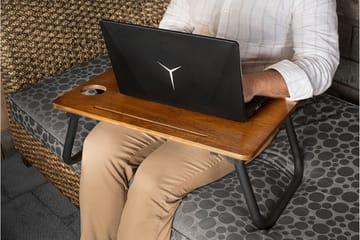 Laptopställ Parupe 60 cm - Valnötsbrun/Svart - Möbler - Bord & matgrupp - Kontorsbord - Skrivbord