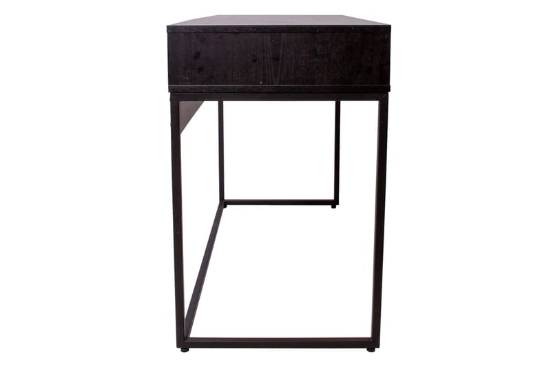Skrivbord Limmen 120 cm med Förvaring 2 Lådor - Ekfärg/Svart - Skrivbord - Datorbord