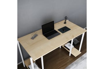 Malem Skrivbord 60x73,8x125,2 cm med förvaring - Vit - Möbler - Bord & matgrupp - Kontorsbord - Skrivbord