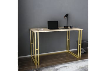 Malem Skrivbord 60x74,8x120 cm - Guld/Brun - Möbler - Bord & matgrupp - Kontorsbord - Skrivbord