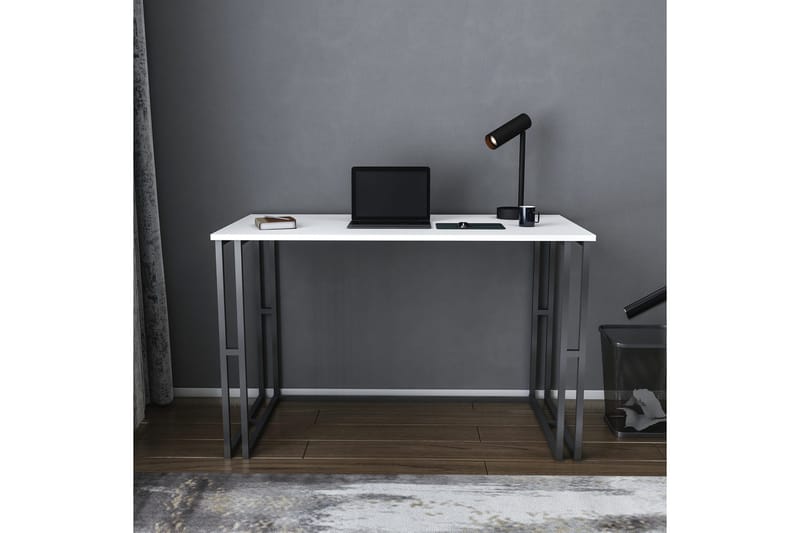 Malem Skrivbord 60x74,8x120 cm - Svart/Vit - Möbler - Bord & matgrupp - Kontorsbord - Skrivbord