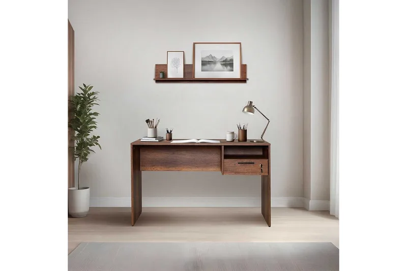 Skrivbord Matulca Valnöt - Valnöt - Möbler - Bord & matgrupp - Kontorsbord - Skrivbord