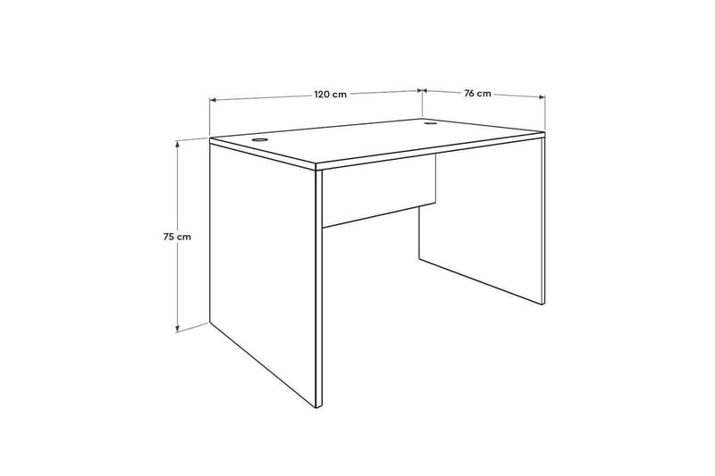 Skrivbord Matulca Vit - Vit - Möbler - Bord & matgrupp - Kontorsbord - Skrivbord