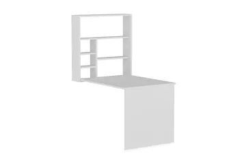 Mcmillan Väggskrivbord 90 cm med Förvaring Hyllor - Vit - Möbler - Bord & matgrupp - Kontorsbord - Skrivbord