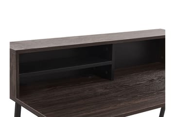 Mekesha Skrivbord 100 cm med Förvaring Hyllor - Mörkbrun - Möbler - Bord & matgrupp - Kontorsbord - Skrivbord