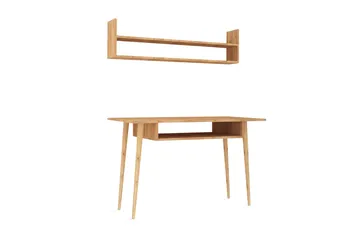 Mod Design Skrivbord 120 cm med Förvaring Vägghylla - Trä - Möbler - Bord & matgrupp - Kontorsbord - Skrivbord