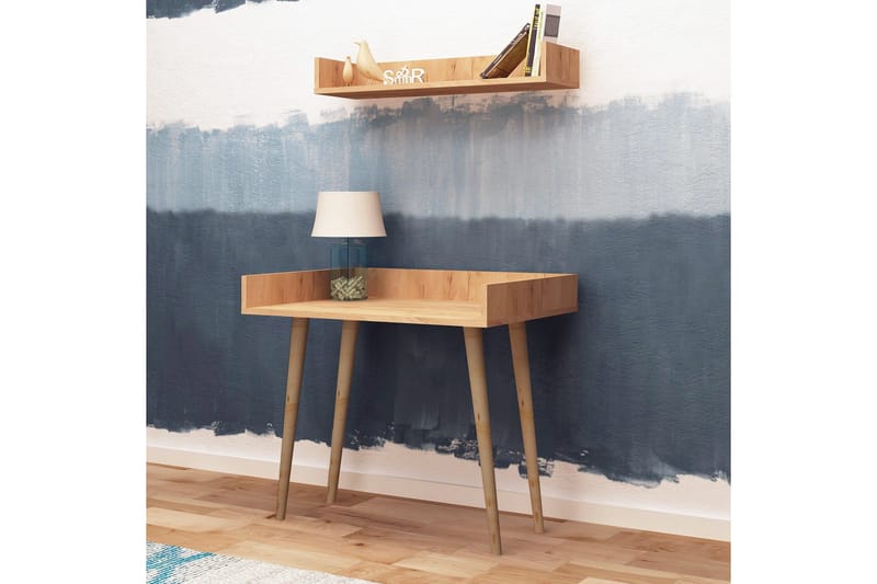 Mod Design Skrivbord 90 cm med Förvaring Vägghylla - Trä - Möbler - Bord & matgrupp - Kontorsbord - Skrivbord