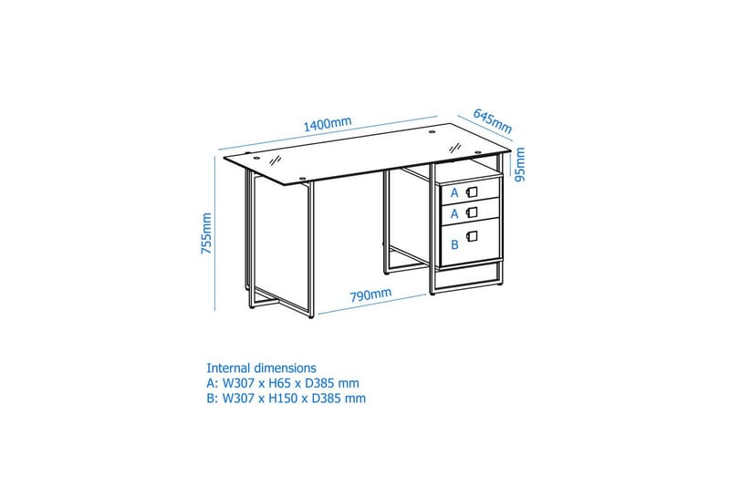 Skrivbord Morgan - Möbler - Bord & matgrupp - Kontorsbord - Skrivbord