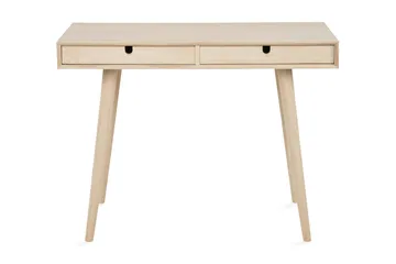 Myrviken Skrivbord 100 cm med Förvaring 2 Lådor - Vitlaserad Ek - Möbler - Bord & matgrupp - Kontorsbord - Skrivbord