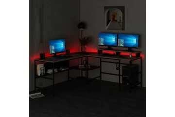 Nafe Hörnskrivbord - Guld/Svart - Möbler - Bord & matgrupp - Kontorsbord - Skrivbord - Hörnskrivbord