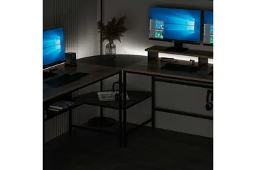 Nafe Hörnskrivbord - Guld/Svart - Möbler - Bord & matgrupp - Kontorsbord - Skrivbord - Hörnskrivbord