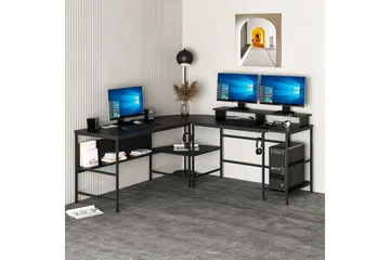 Nafe Hörnskrivbord - Svart - Möbler - Bord & matgrupp - Kontorsbord - Skrivbord - Hörnskrivbord