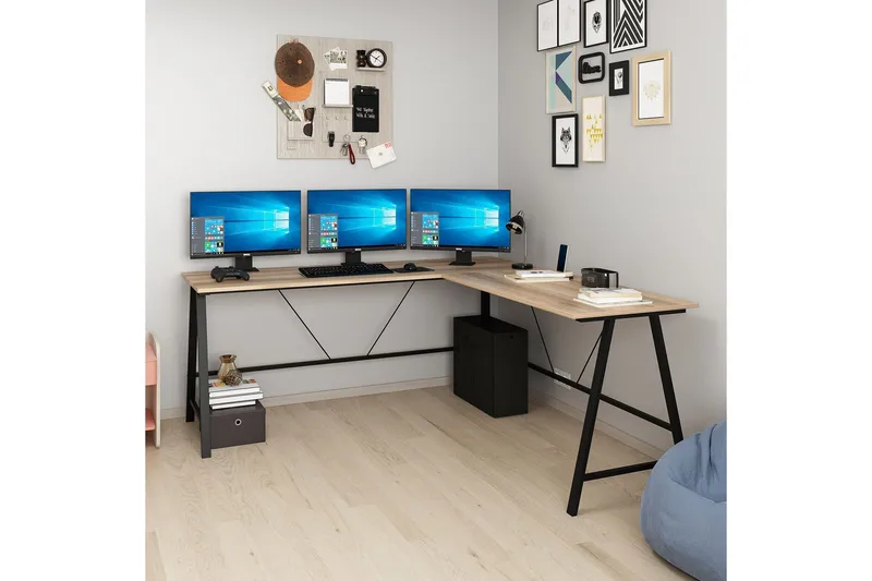 Nagender Skrivbord 180 cm - Brun - Möbler - Bord & matgrupp - Kontorsbord - Skrivbord