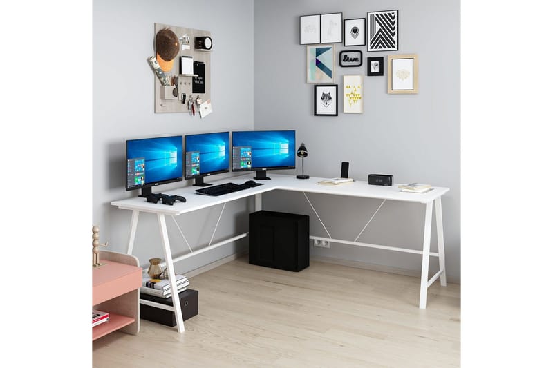 Nagender Skrivbord 180 cm - Vit - Möbler - Bord & matgrupp - Kontorsbord - Skrivbord
